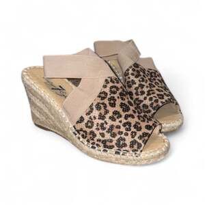 Treasure & Bond Sannibel Leopard Espadrille Wedge Sandals